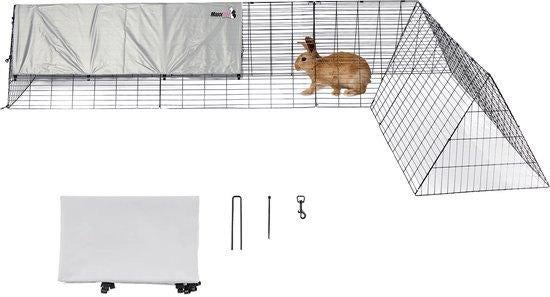 DEMO Konijnenren met Zonnescherm 300x200x65cm. OP=OP, Maxxpet, 110 cm of meer, Peer, 60 tot 90 cm