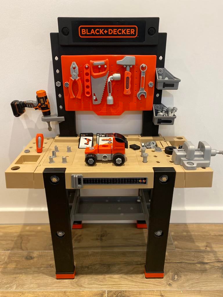 Smoby Black + Decker werkbank, Ophalen, Zo goed als nieuw