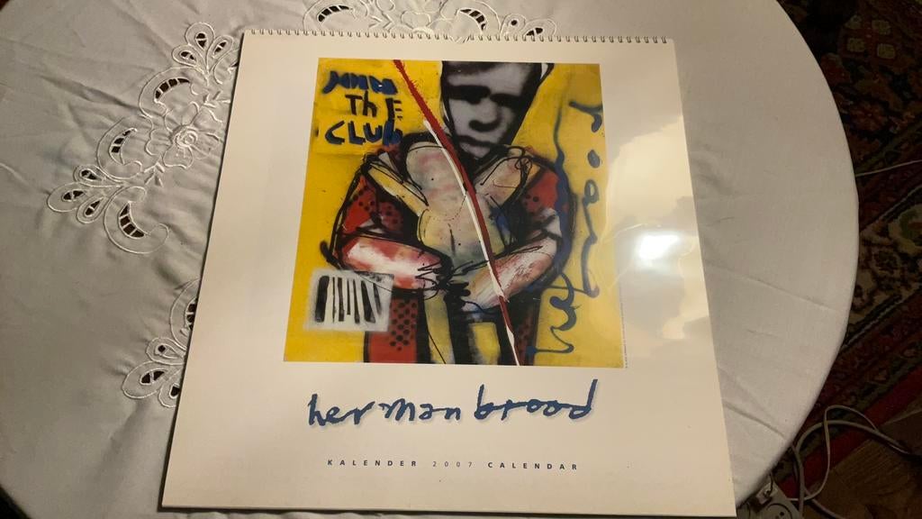 Herman brood, calendar 2007, 12 kunst reproducties, Ophalen of Verzenden