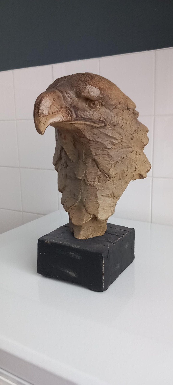 Grote 30cm Hout Look Sculptuur van een Adelaar♥️SALE VERKOOP, Ophalen of Verzenden, Nieuw, Dier