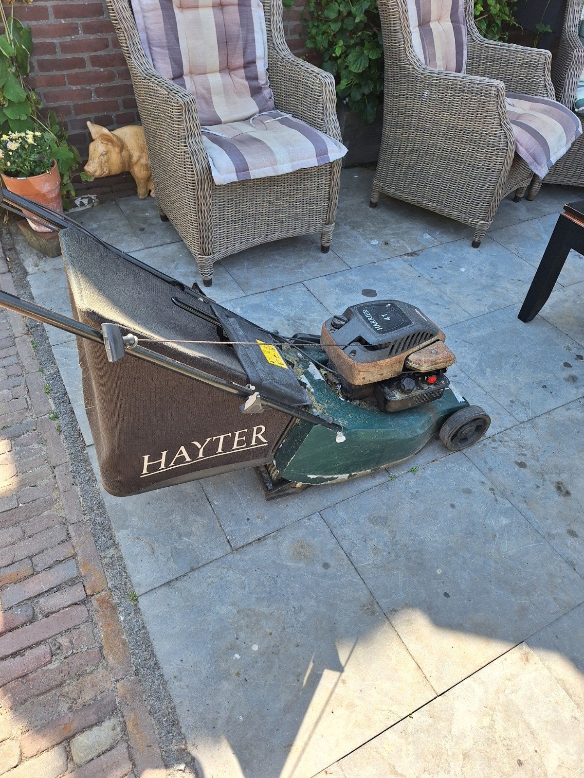 Hayter Harrier 41 Grasmaaier - Nieuw filter + bougie, Ophalen of Verzenden