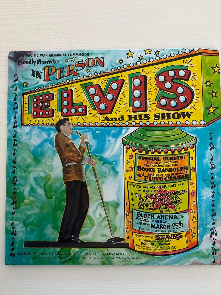 Elvis Presley - 1961 Hawaii Benefit Concert LP (Bootleg), Ophalen of Verzenden, Zo goed als nieuw, Cd of Plaat