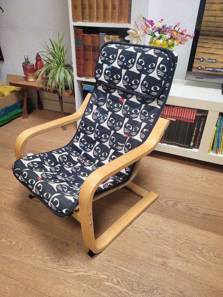 Poäng kinderfauteuil, Huis en Inrichting, Fauteuils, Ophalen, Minder dan 75 cm, Zo goed als nieuw, Minder dan 50 cm