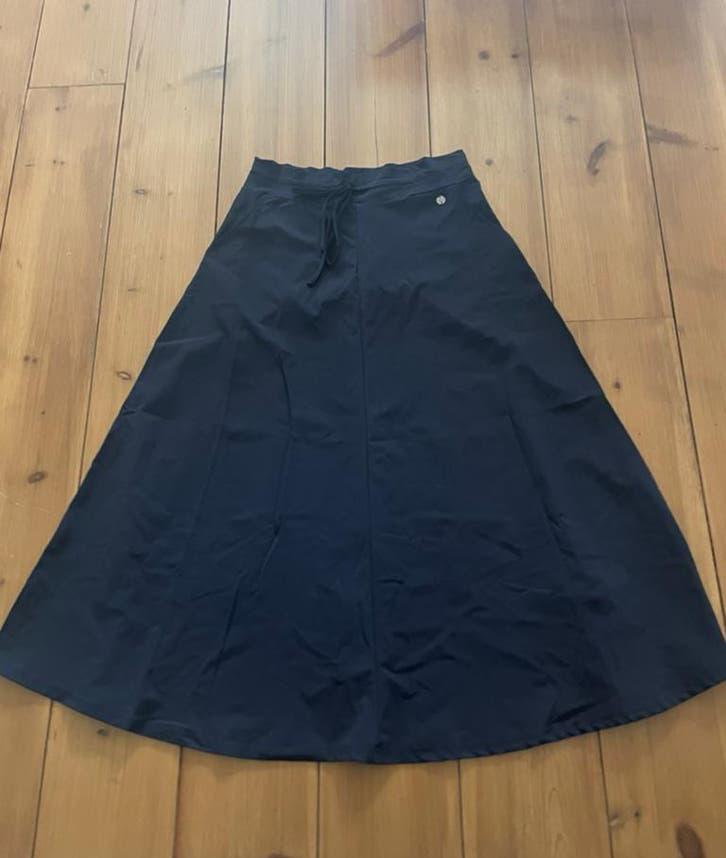 Mooie blauwe lange travelstof rok Triple Nine, M, Kleding | Dames, Rokken, Maat 38/40 (M), Blauw, Ophalen of Verzenden, Zo goed als nieuw