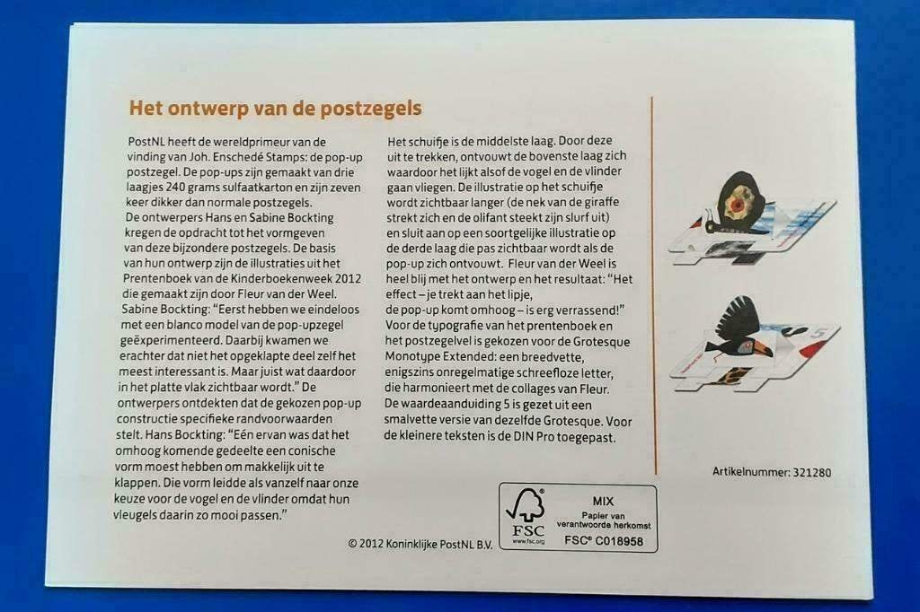 Postzegelmapje 467 - Kinderboekenweek 2012, Postzegels en Munten, Postzegels | Nederland, Verzenden, Na 1940, Postfris