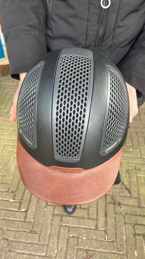 Fouganza cap maat 58, bijna niet gebruikt, Ophalen of Verzenden, Zo goed als nieuw, Dressuur