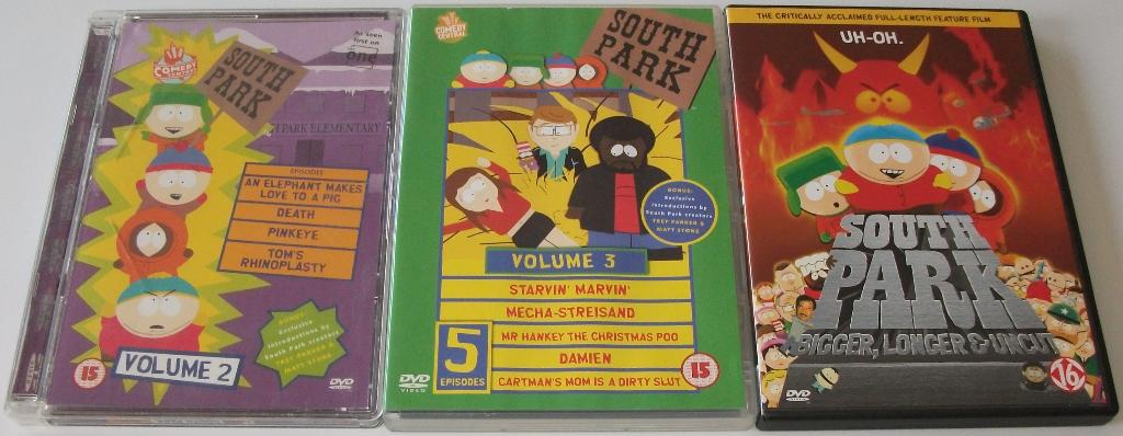 Dvd *** SOUTH PARK *** Diverse Seizoenen + Film, Vanaf 16 jaar, Ophalen of Verzenden, Zo goed als nieuw, Komedie