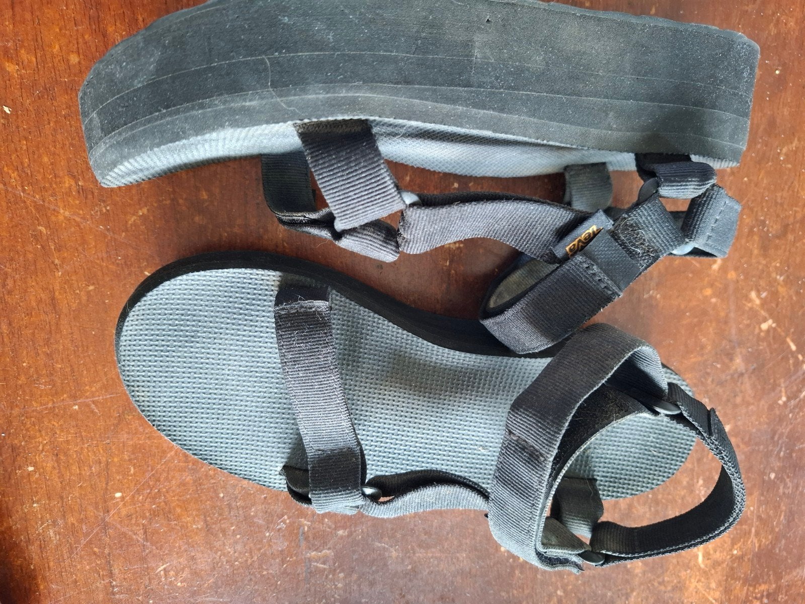 Teva sandalen - Maat 41, zwart, Zwart, Zo goed als nieuw, Teva, Sandalen of Muiltjes