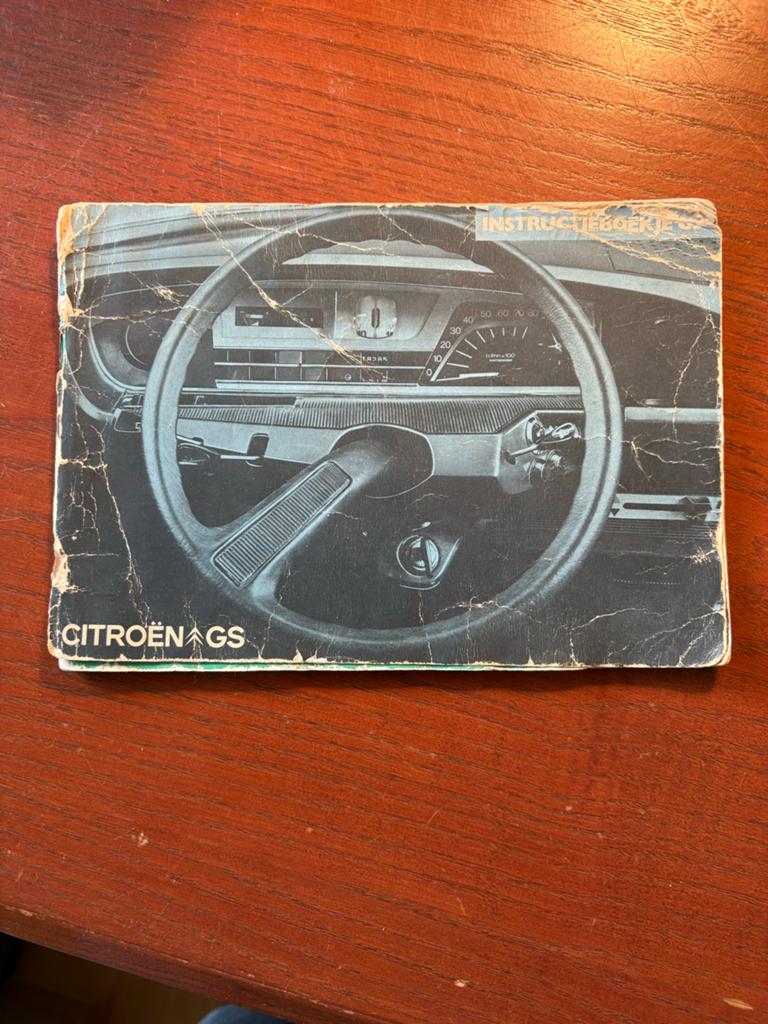 Instructieboekje CITROEN GS - november 1970, Ophalen of Verzenden
