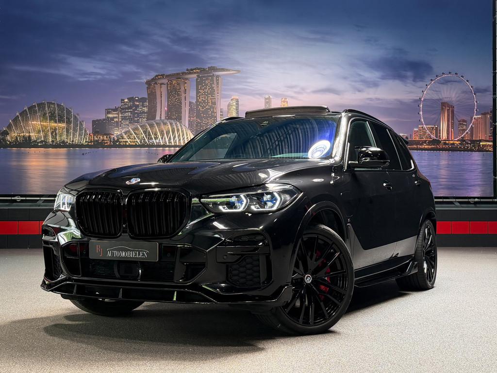 BMW X5 xDrive45e High Ex Bowers&Wilkins|SkyLounge|Diamant|Al, Gebruikt, Zwart, Vierwielaandrijving, Hybride Elektrisch/Benzine