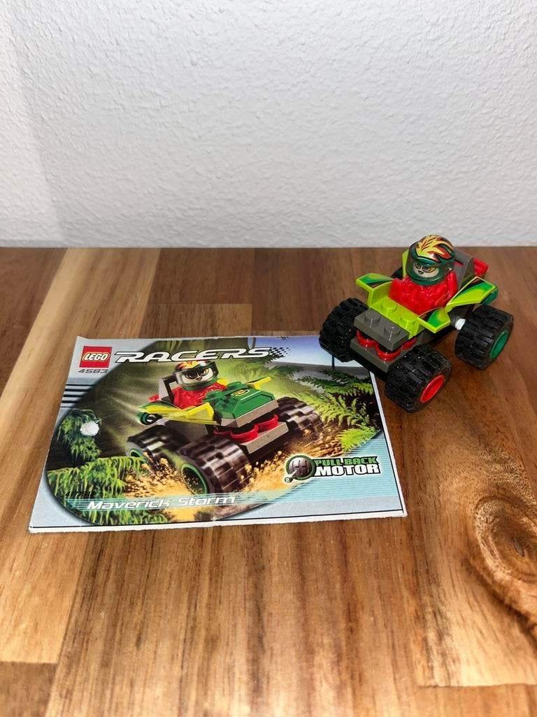 LEGO Racers Set 4583 Maverick Storm met boekje & minifigure, Ophalen of Verzenden, Zo goed als nieuw