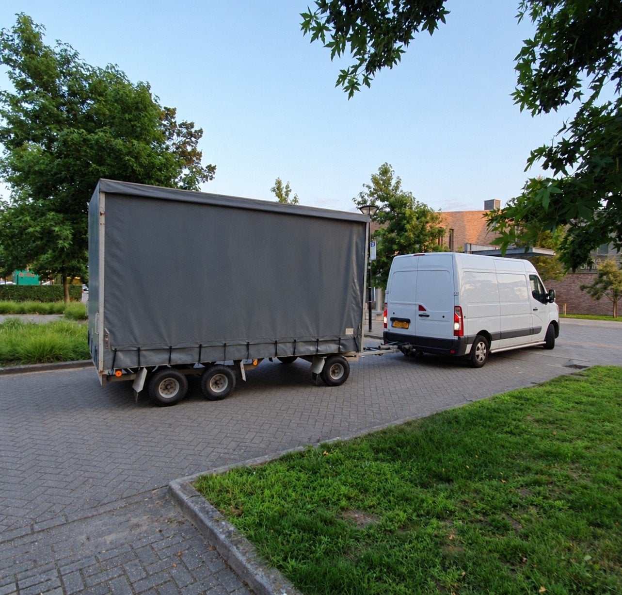 Anssems DS 35 Schamel Aanhangwagen met Huif, Ophalen, Gebruikt