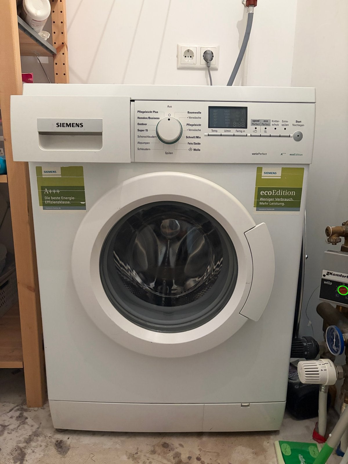 Siemens WM14E4ED/01 VarioPerfect EcoEdition Wasmachine A+++, Witgoed en Apparatuur, Wasmachines, Ophalen, Gebruikt, 85 tot 90 cm