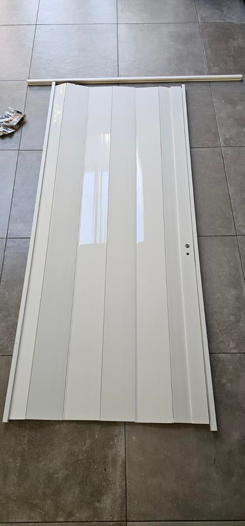 Grosfillex vouwdeur Una pvc wit 84 x 205 cm, Ophalen, Vouwdeur, Binnendeur, 200 tot 215 cm