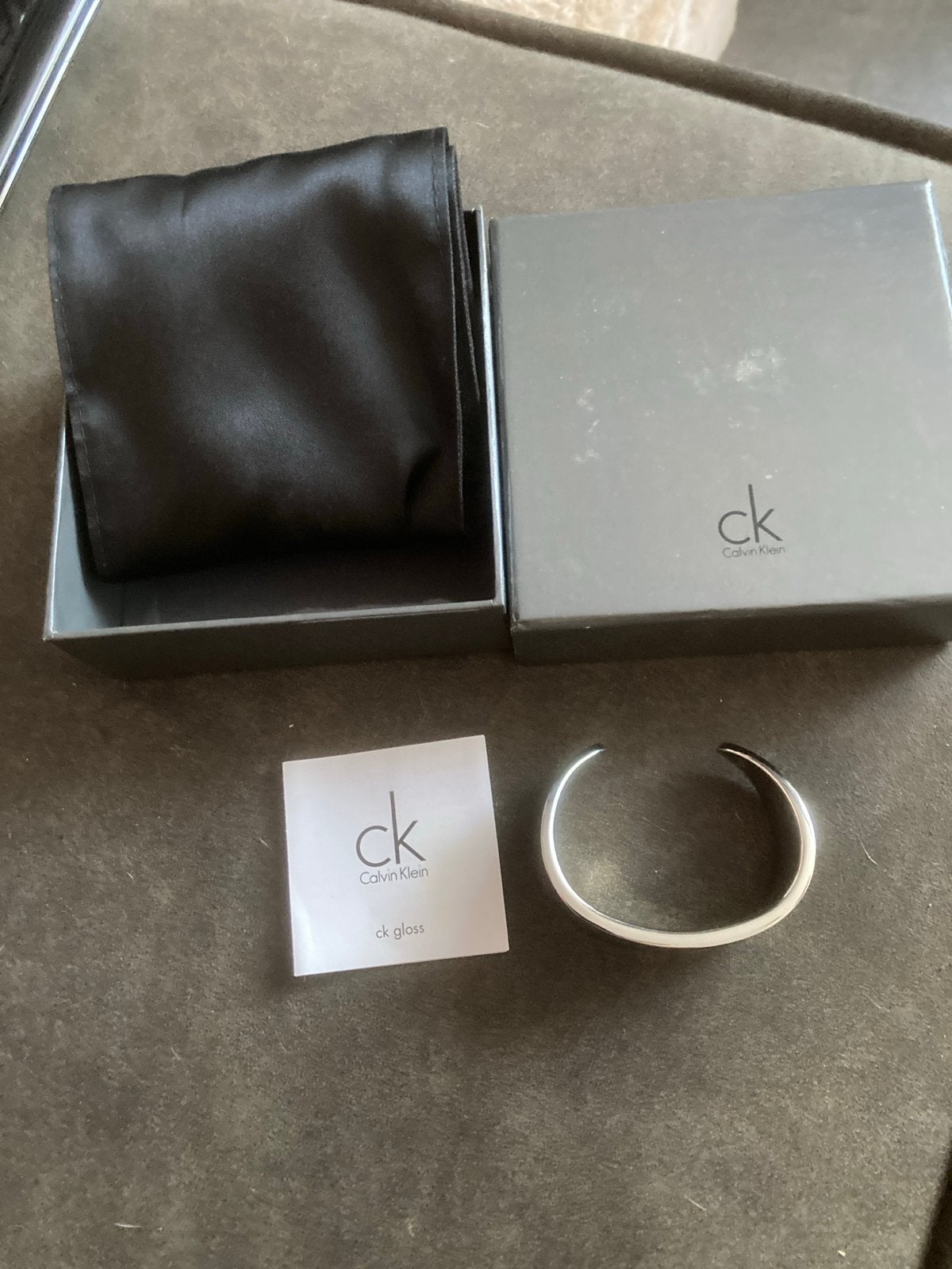 Calvin Klein CK Gloss Armband - Zilverkleurig, Sieraden, Tassen en Uiterlijk, Ophalen of Verzenden, Zo goed als nieuw, Zilver