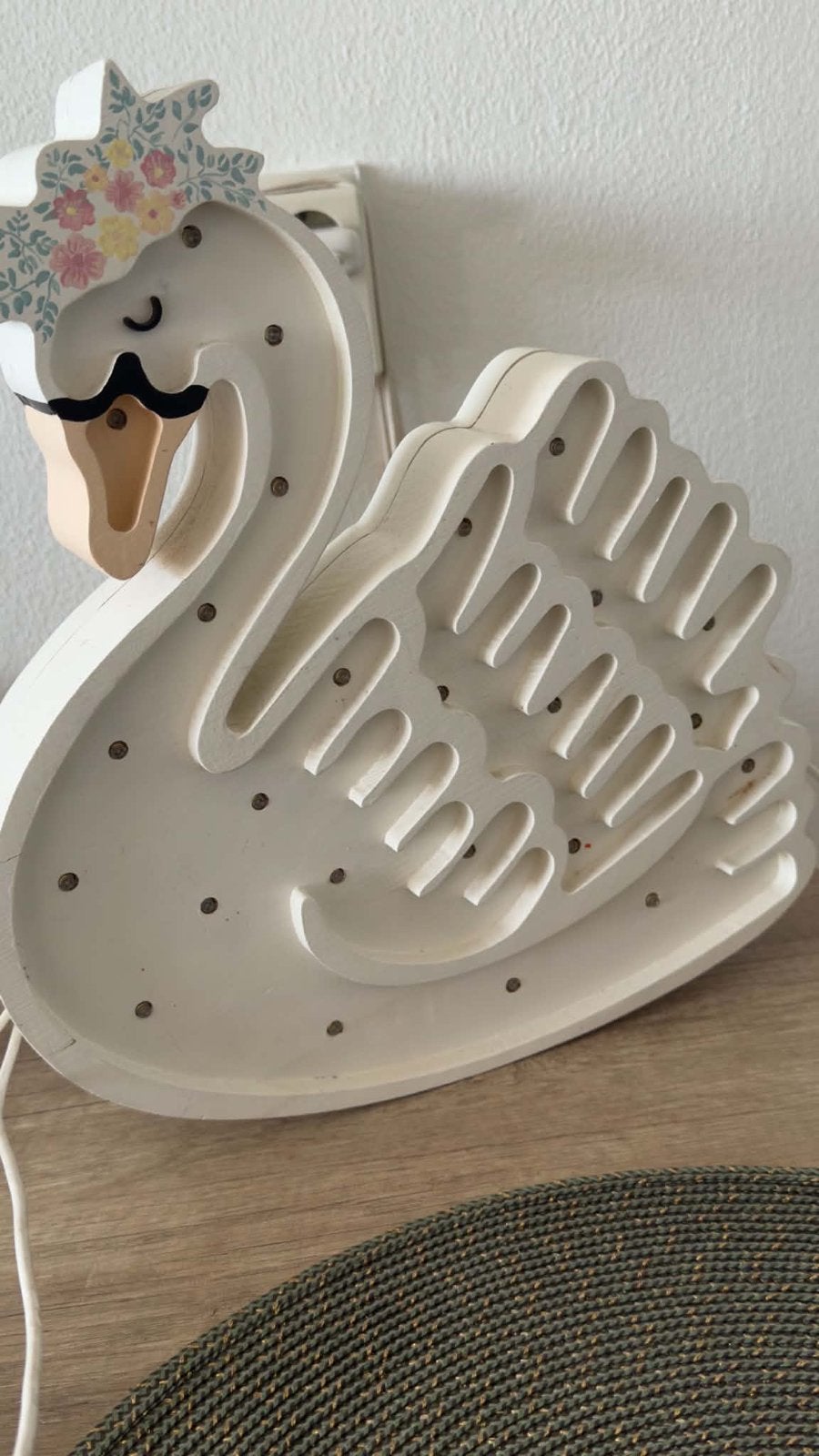 Zwaan LED Nachtlampje met Afstandsbediening, Overige merken, Ophalen of Verzenden, Zo goed als nieuw, Wit