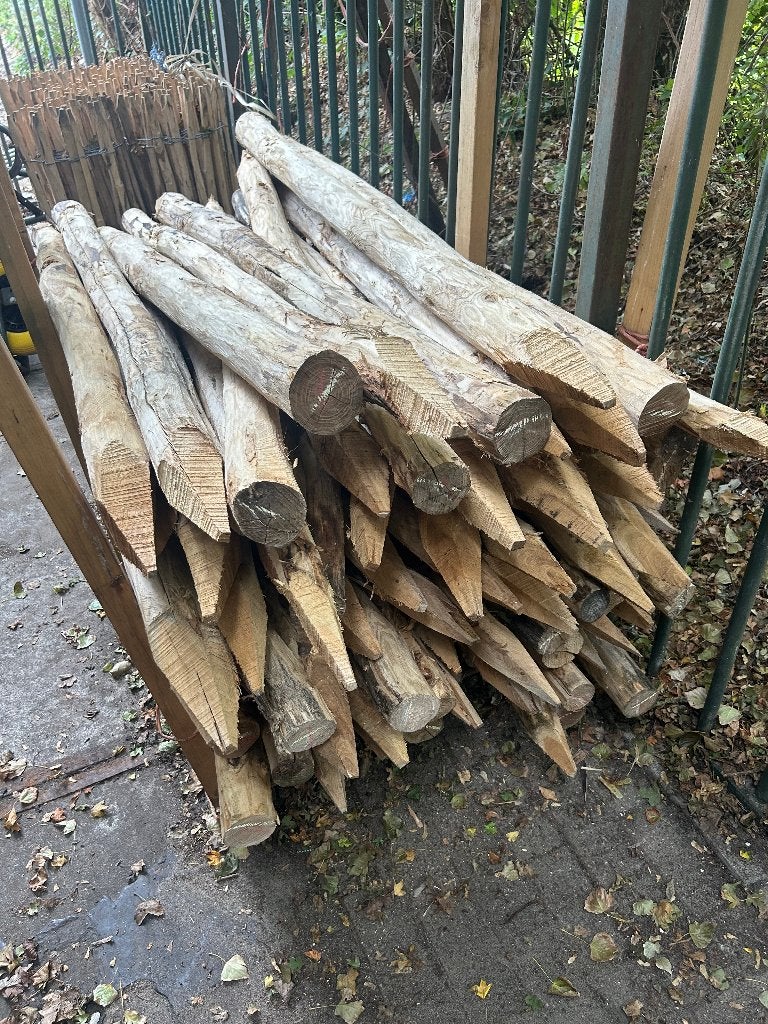 Robinia paal Ø 6/8 cm a 180cm lang, Ophalen, Nieuw, 180 tot 250 cm, Palen