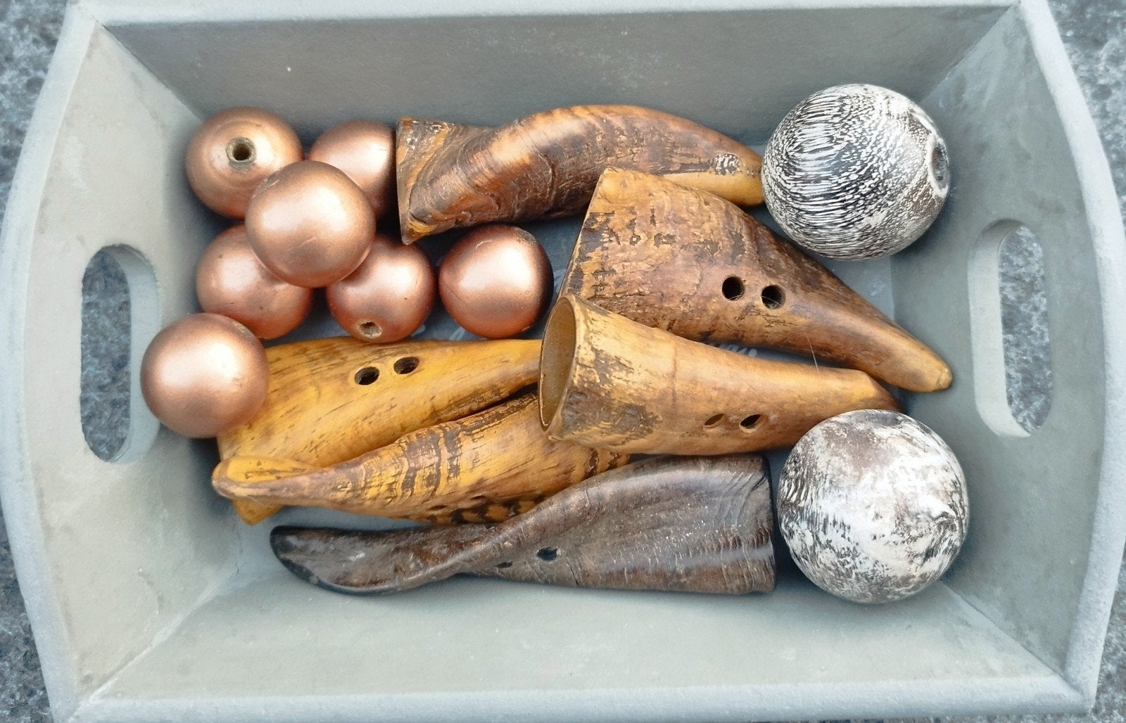 Houten en keramiek kralen, Ophalen of Verzenden, Nieuw, Kraal
