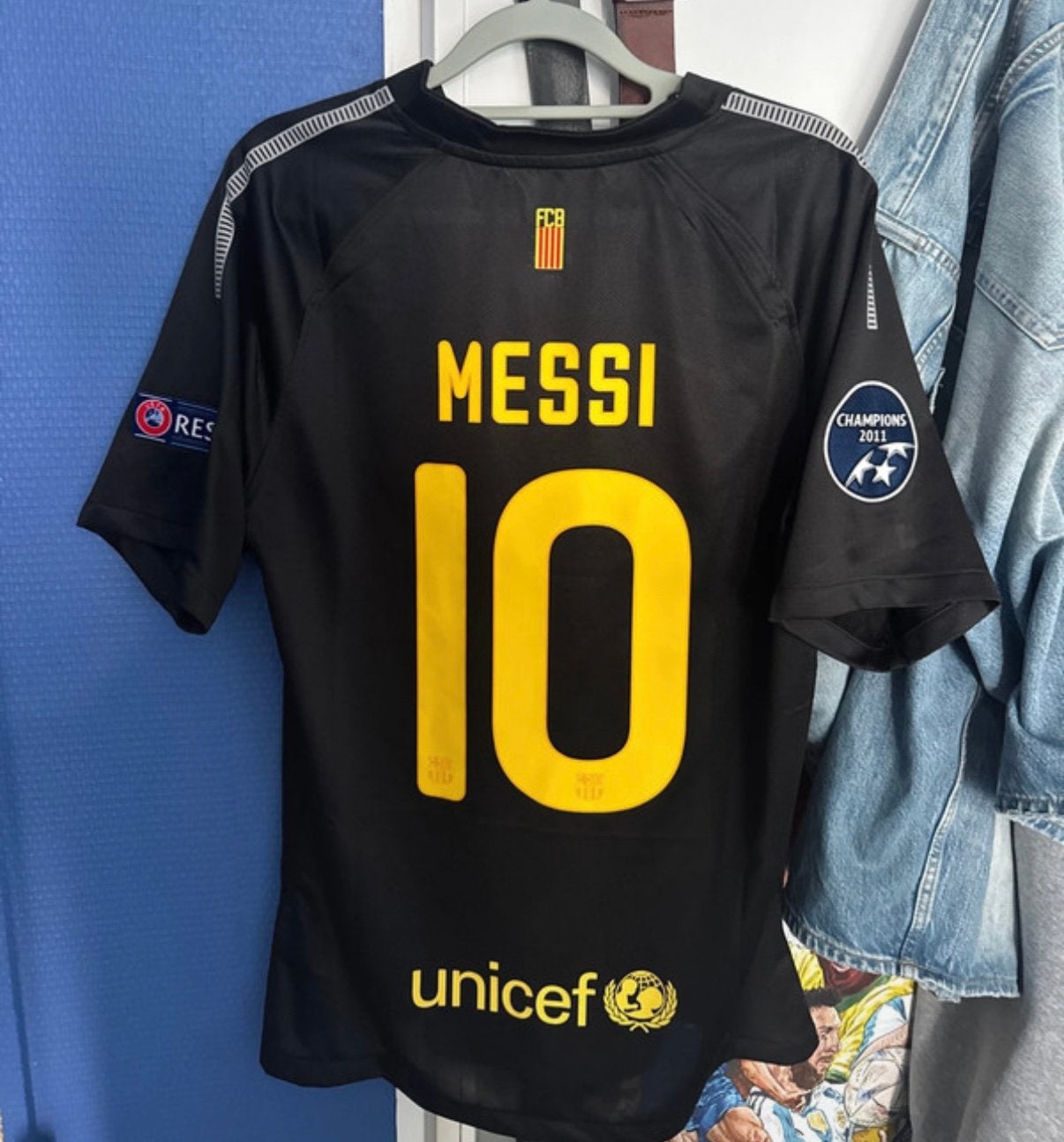 Barcelona shirt Messi maat L nike, Ophalen of Verzenden, Zo goed als nieuw, Buitenlandse clubs, Shirt