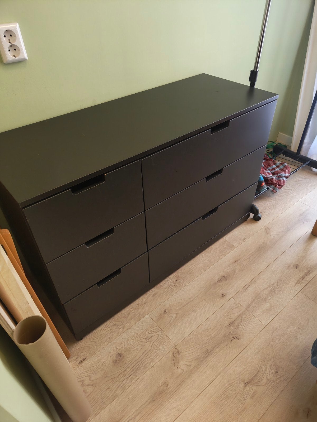 NORDLI Ladekast met 6 lades, antraciet 47x77x120cm