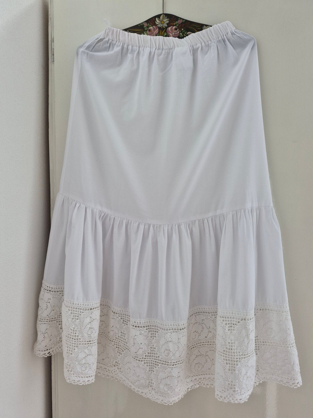 Mooie, Franse 2 etage onderrok, Kleding | Dames, Ophalen of Verzenden, Zo goed als nieuw, Zwart, Onder de knie