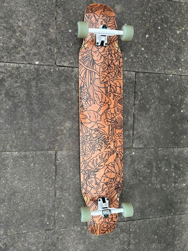 Longboard Dancer (decathlon), Sport en Fitness, Ophalen, Gebruikt, Skateboard, Longboard