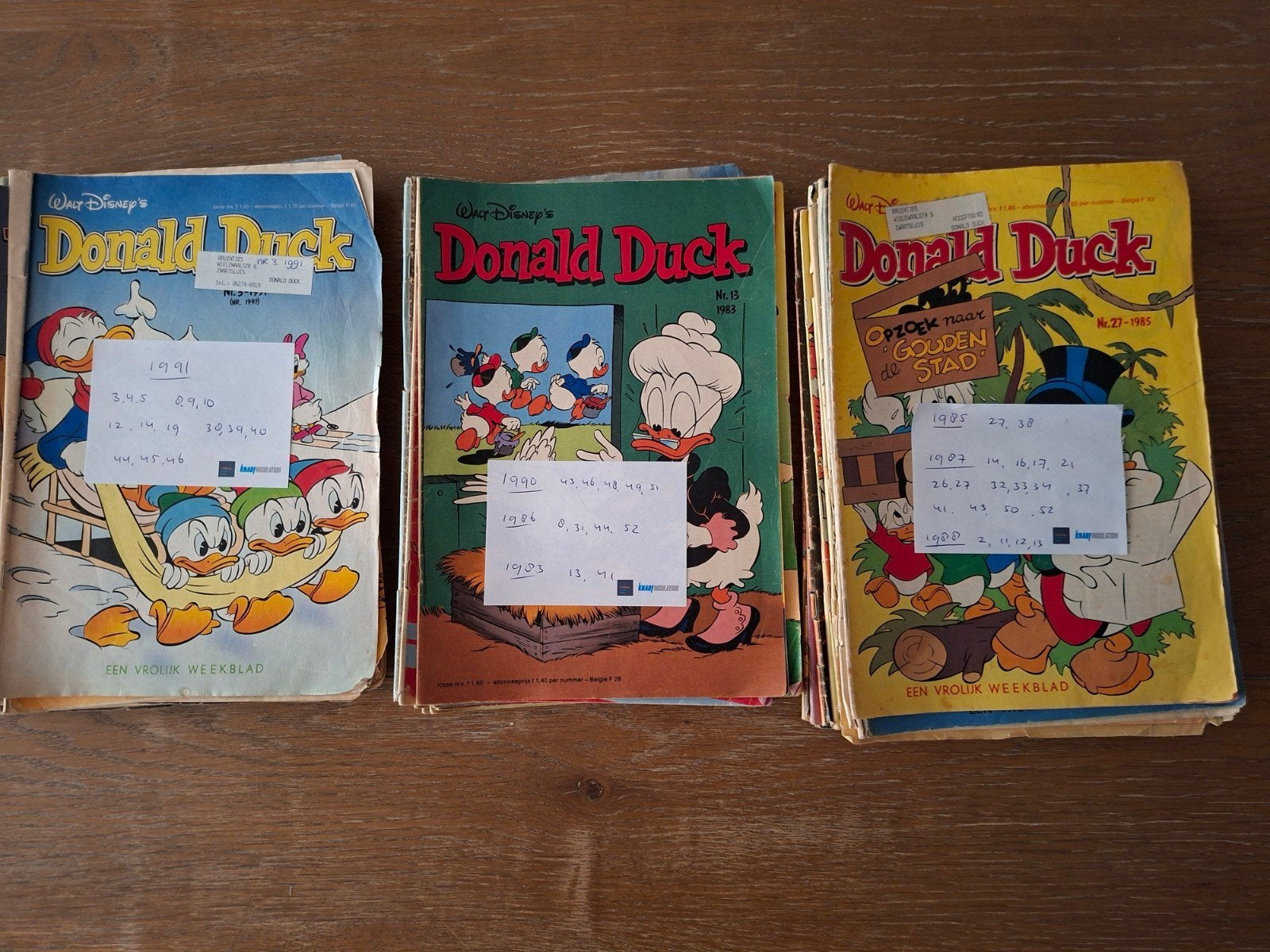Donald Duck stripboekjes, Boeken, Meerdere stripboeken, Ophalen, Gelezen