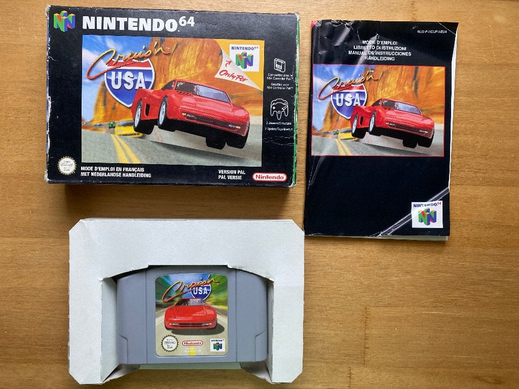 Cruis'n usa n64, Spelcomputers en Games, Games | Nintendo 64, 1 speler, Racen en Vliegen, Ophalen of Verzenden, Zo goed als nieuw