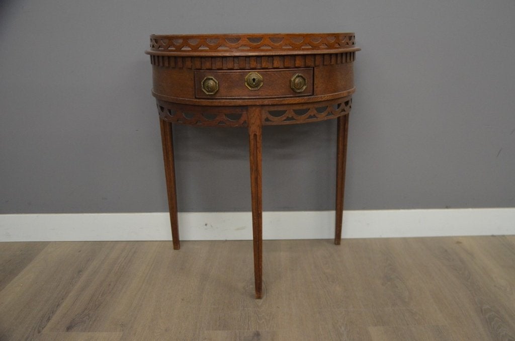 Eiken Halve Maan tafel, Ophalen of Verzenden