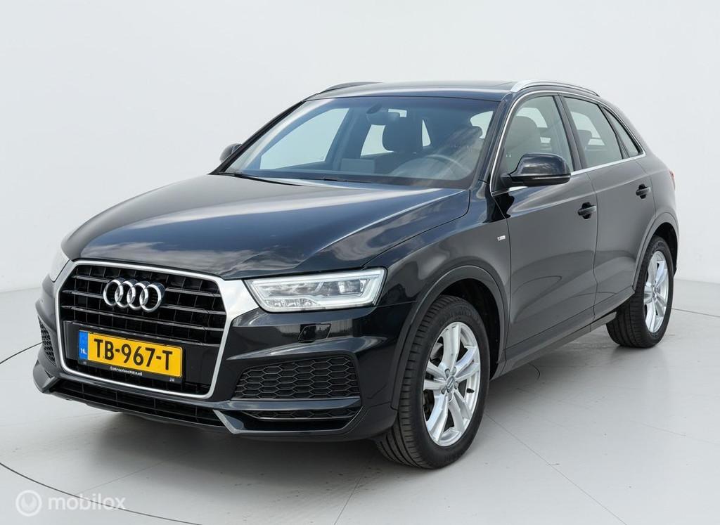 Audi Q3 1.4 TFSI CoD Sport S Line Edition LED|MASSAGE|AIRCO, 1380 kg, 4 cilinders, 150 pk, Zwart