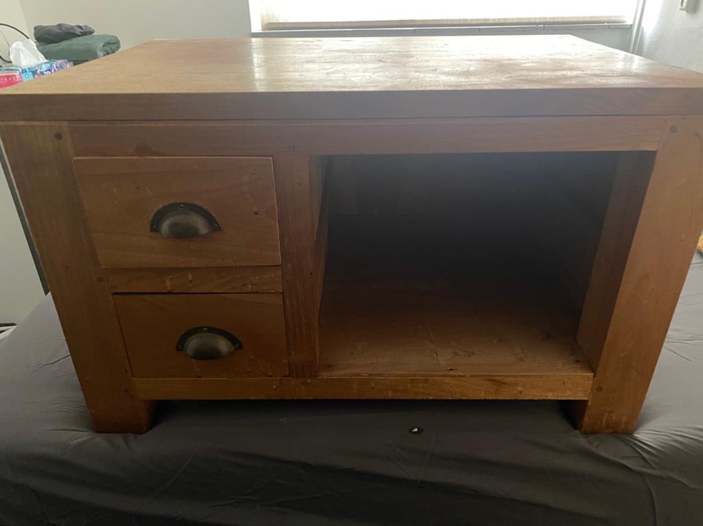 Lade kastje, Huis en Inrichting, Ophalen, Gebruikt, Eikenhout, 50 tot 100 cm