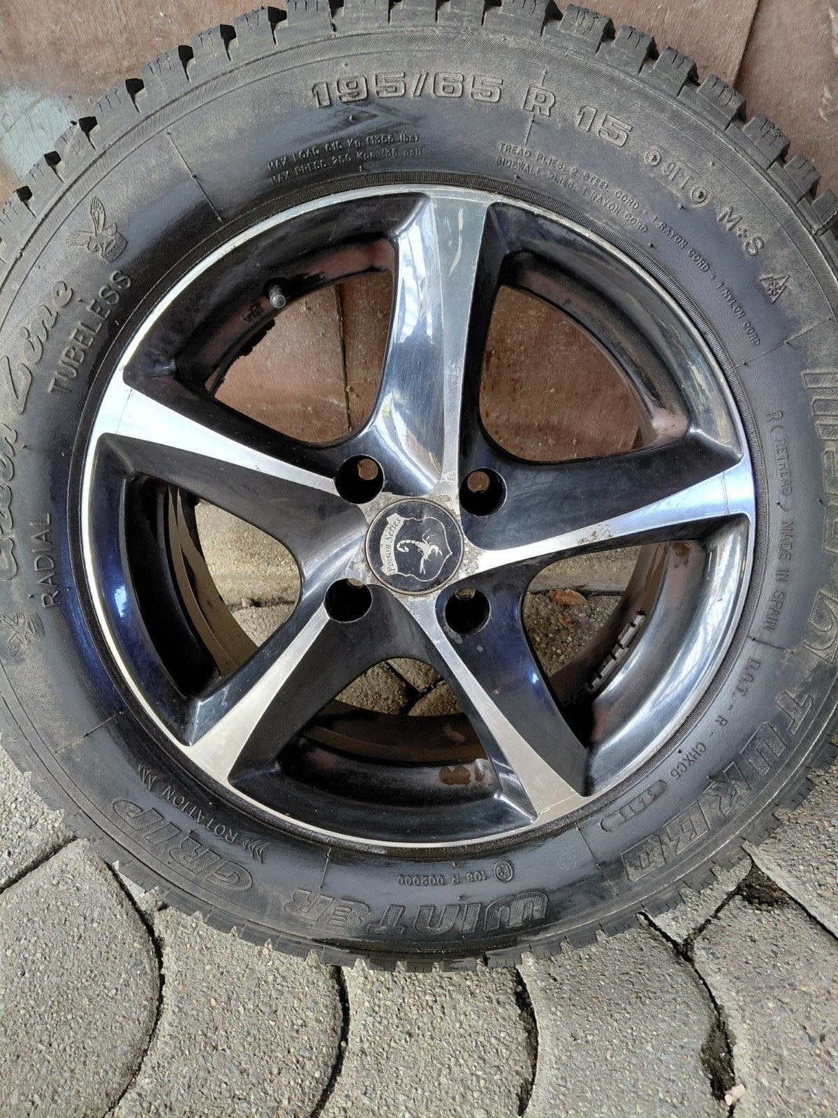 4x lichtmetalen velgen. peugeot, Auto-onderdelen, Banden en Velgen, Ophalen, Gebruikt, 15 inch, Banden en Velgen