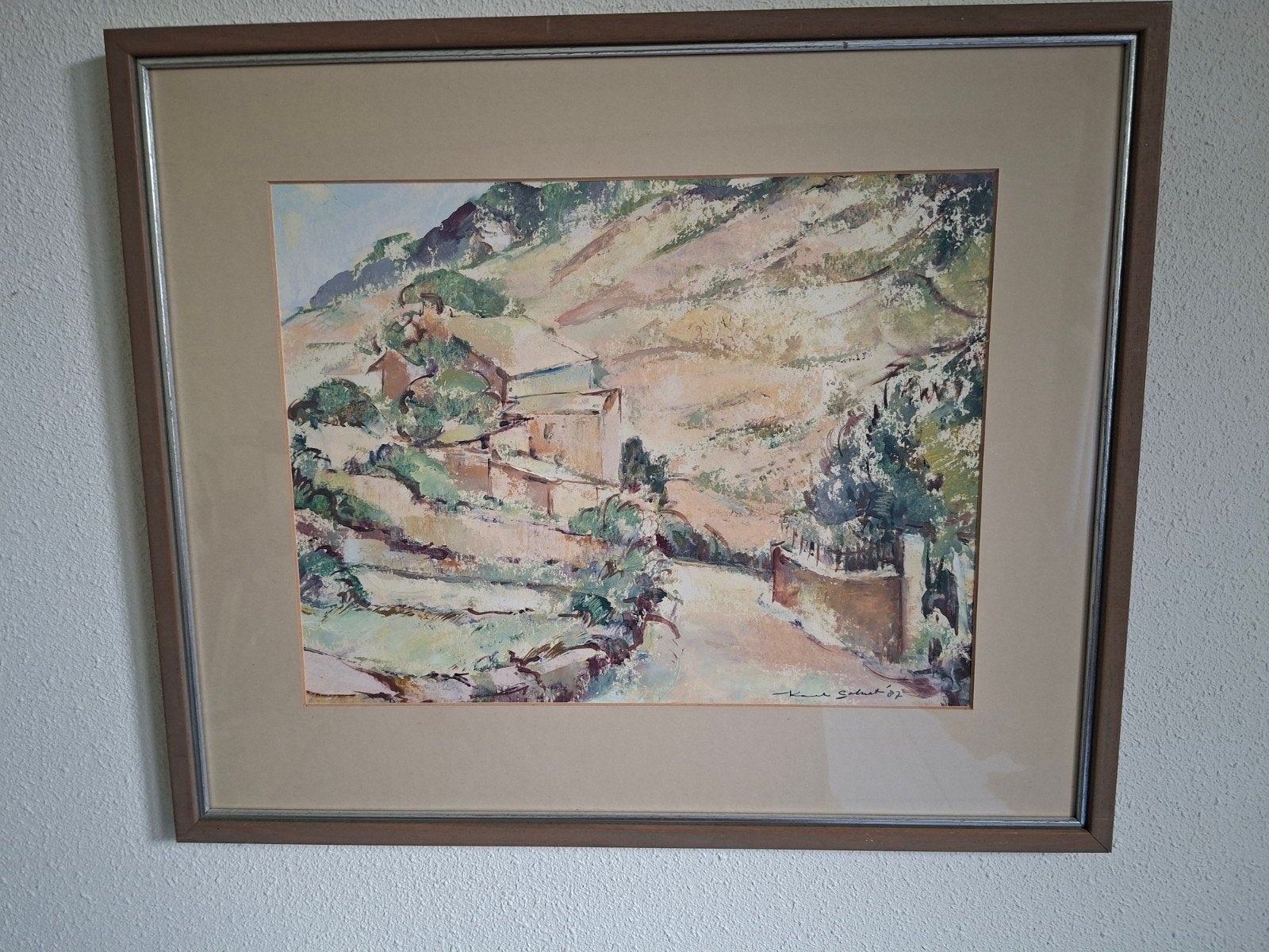 Aquarel Karel Colnot, Ophalen