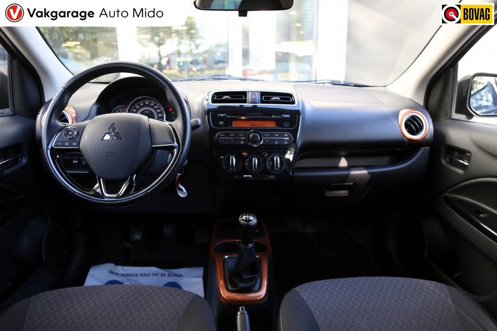 Mitsubishi Space Star 1.0 Intense Bronze Pakket | WORDT VERW, Gebruikt, Zwart, Origineel Nederlands, Handgeschakeld