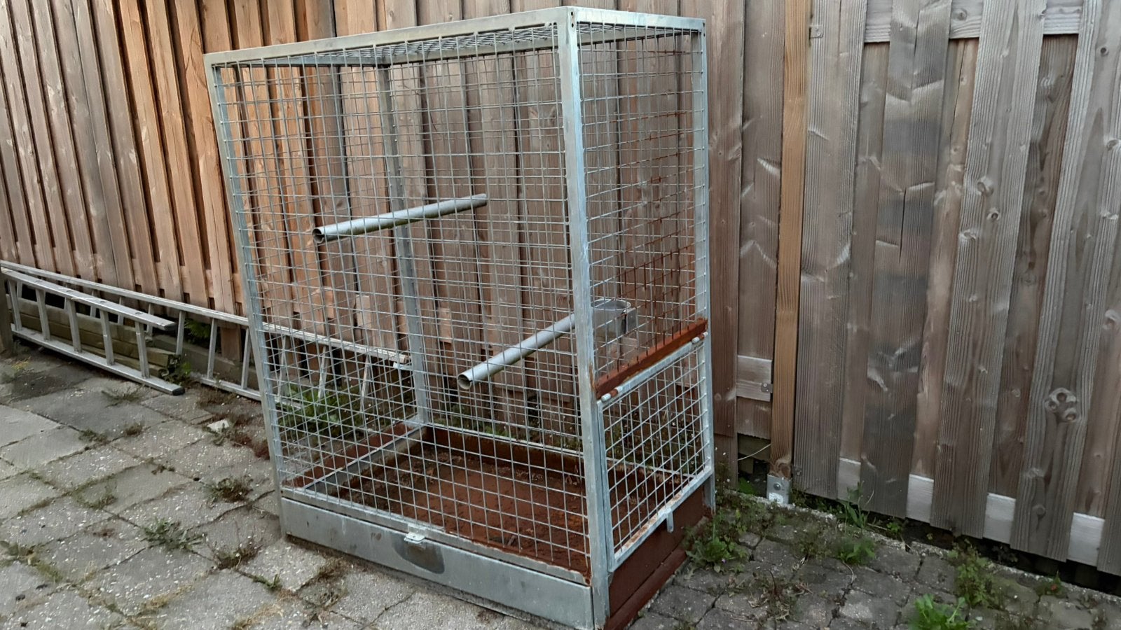 IJzeren papegaaien/vogelkooi, Dieren en Toebehoren, Ophalen, Gebruikt, Metaal, Vogelkooi