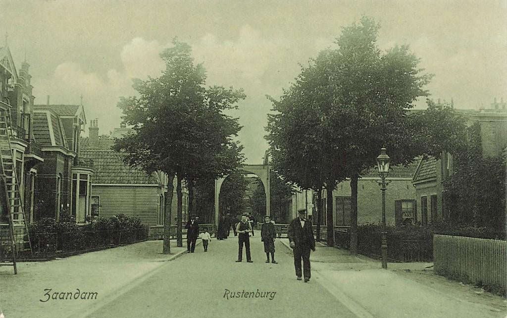 Zaandam, Rustenburg, Verzamelen, Ophalen of Verzenden, Voor 1920, Ongelopen, Noord-Holland