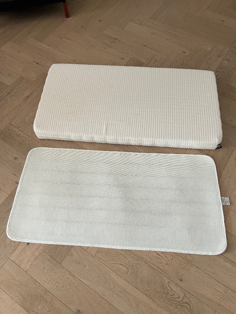 Aerosleep matras incl topper 120x60cm, Ophalen, Zo goed als nieuw, Ledikant