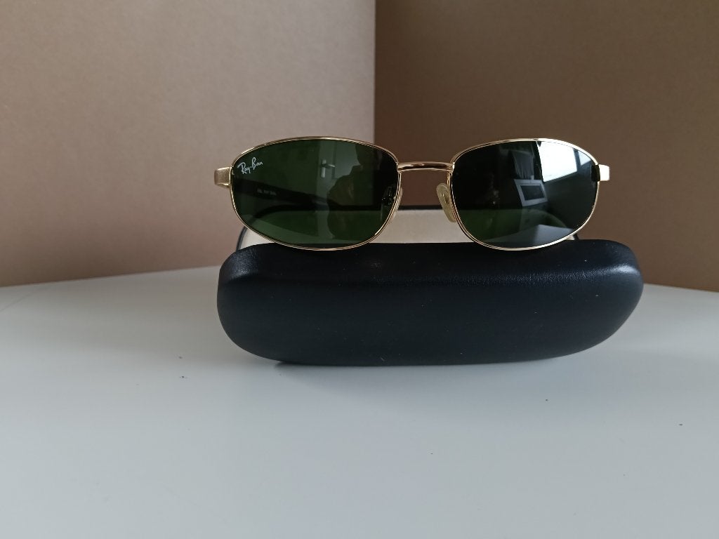Vintage Ray-Ban, B&L USA, goudkleurig montuur, Zonnebril, Overige kleuren, Ophalen of Verzenden, Zo goed als nieuw