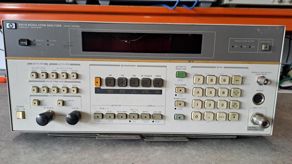 Hewlett Packard HP 8901B Modulation Analyzer, Doe-het-zelf en Verbouw, Meetapparatuur, Gebruikt, Overige meters, Ophalen