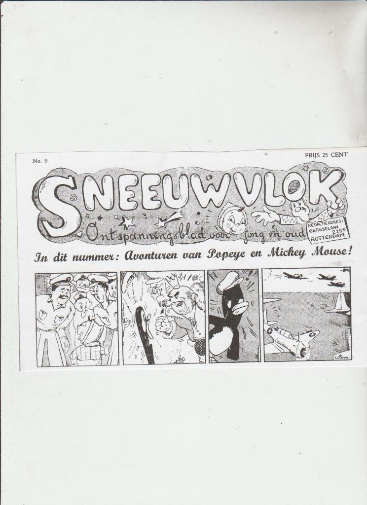 Sneeuwvlok 1945-1946-1947 GEVRAAGD 11.000 euro beloning!, Boeken, Stripboeken, Eén stripboek, Ophalen, Gelezen