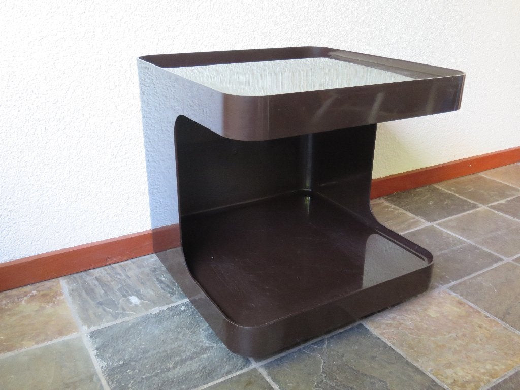 Vintage Game Longato barcart bruine kunststof barwagen, Ophalen, Huis en Inrichting