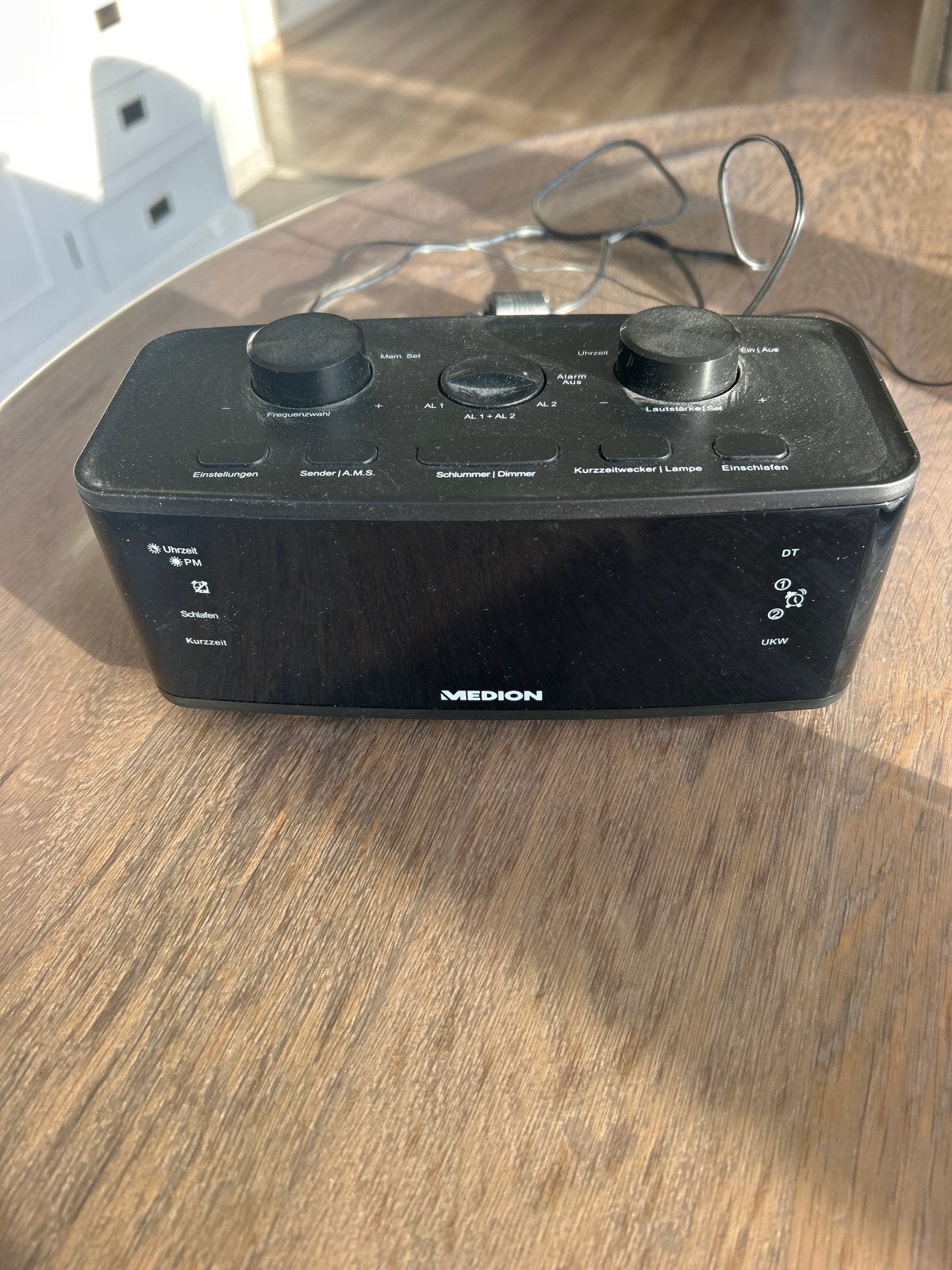 Medion Wekkerradio P66172 (MD 44872) - Zwart, Ophalen of Verzenden, Zo goed als nieuw, Radio