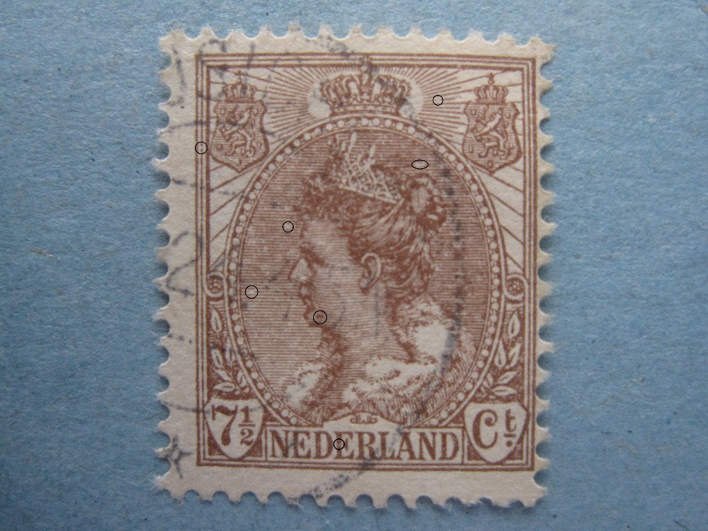 Kleine plaatfoutjes, kleine prijsjes. N.V.P.H. 61., Verzenden, Gestempeld