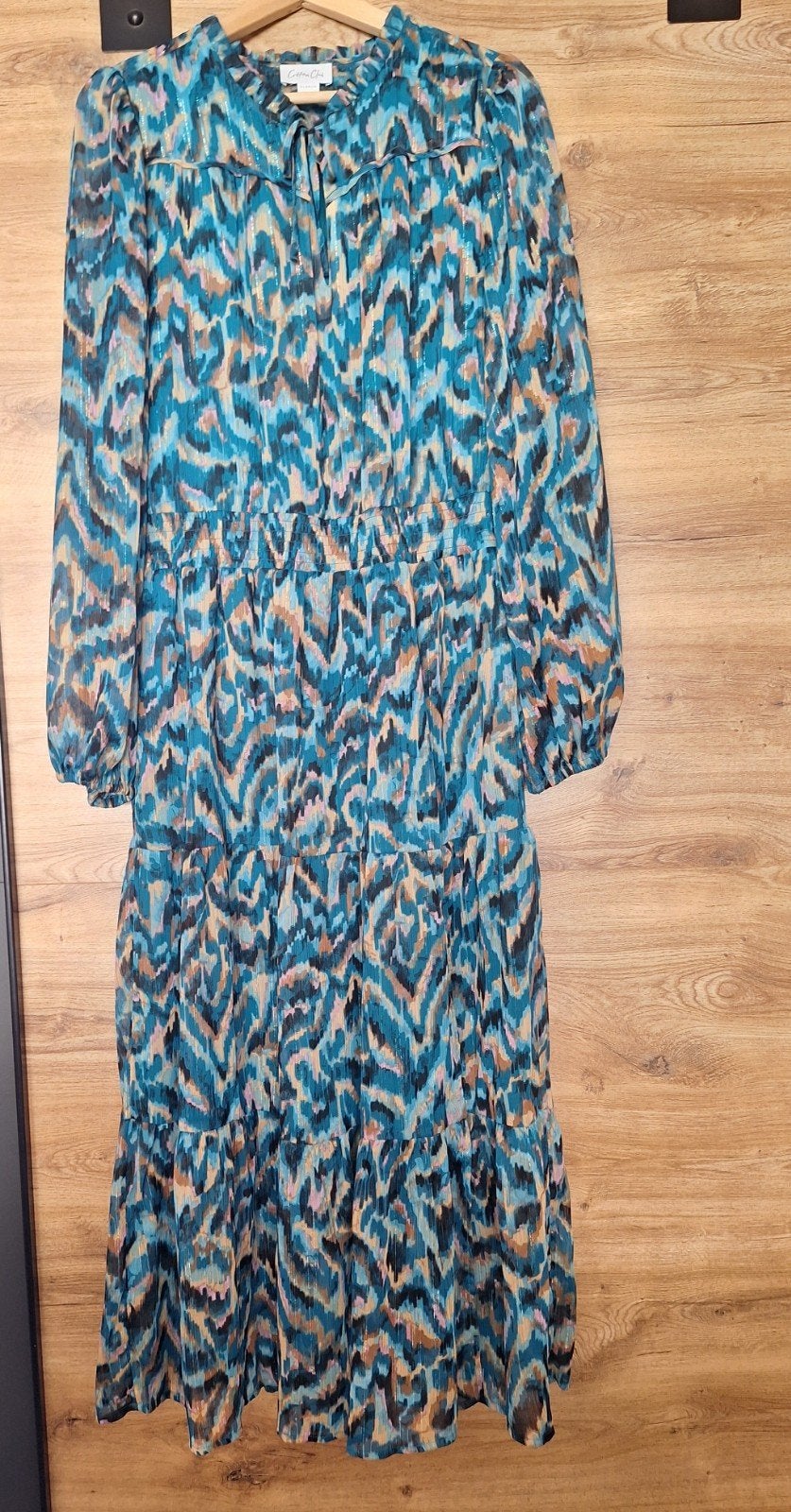 Cotton club jurk, Kleding | Dames, Ophalen, Blauw, Maat 46/48 (XL) of groter, Zo goed als nieuw