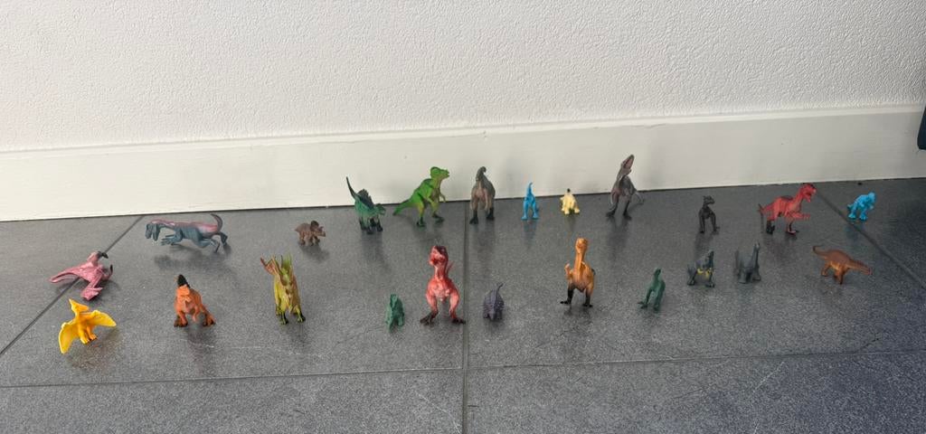 Dino poppetjes 23 stuks, Ophalen of Verzenden, Zo goed als nieuw, Paard, Beeldje of Figuurtje