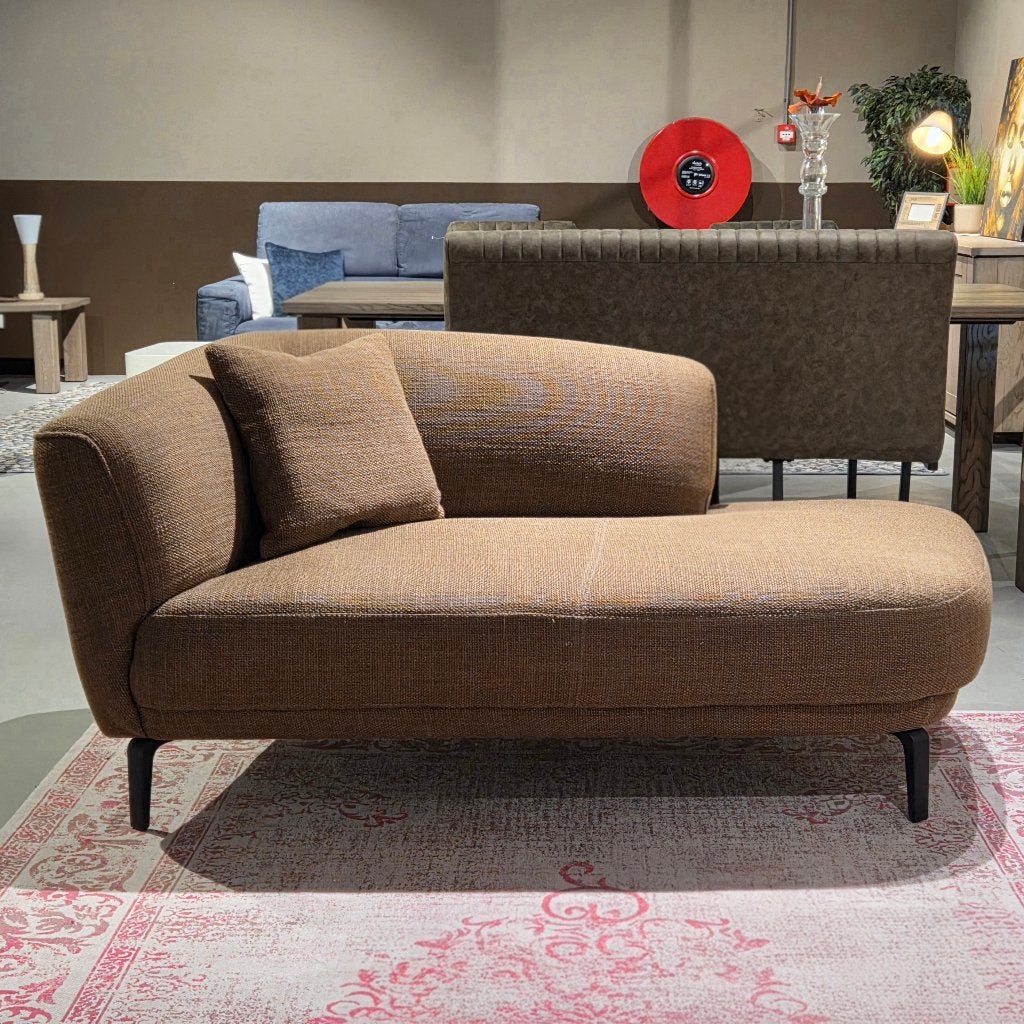 Lounge fauteuil relax Brooks Xooon bruin 175cm, Ophalen, Japandi, 150 tot 200 cm, Tweepersoons