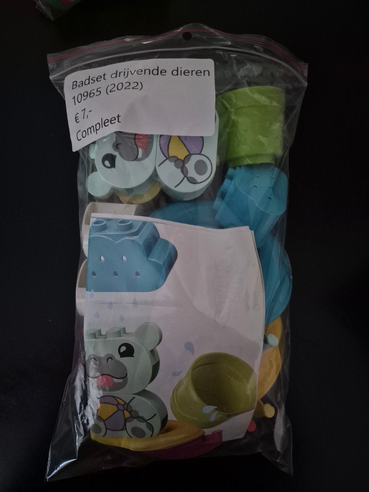LEGO DUPLO badset drijvende dieren 10965, Ophalen of Verzenden, Zo goed als nieuw, Jongetje of Meisje, Zwem-accessoire
