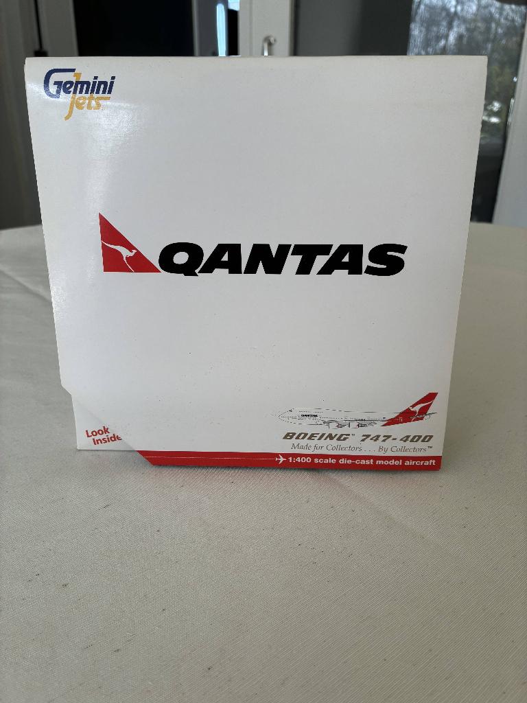 Gemini Jets 1:400 Qantas Boeing 747-400 - VH-OEE - Die-cast, Verzamelen, Luchtvaart en Vliegtuigspotten, Verzenden, Gebruikt, Schaalmodel