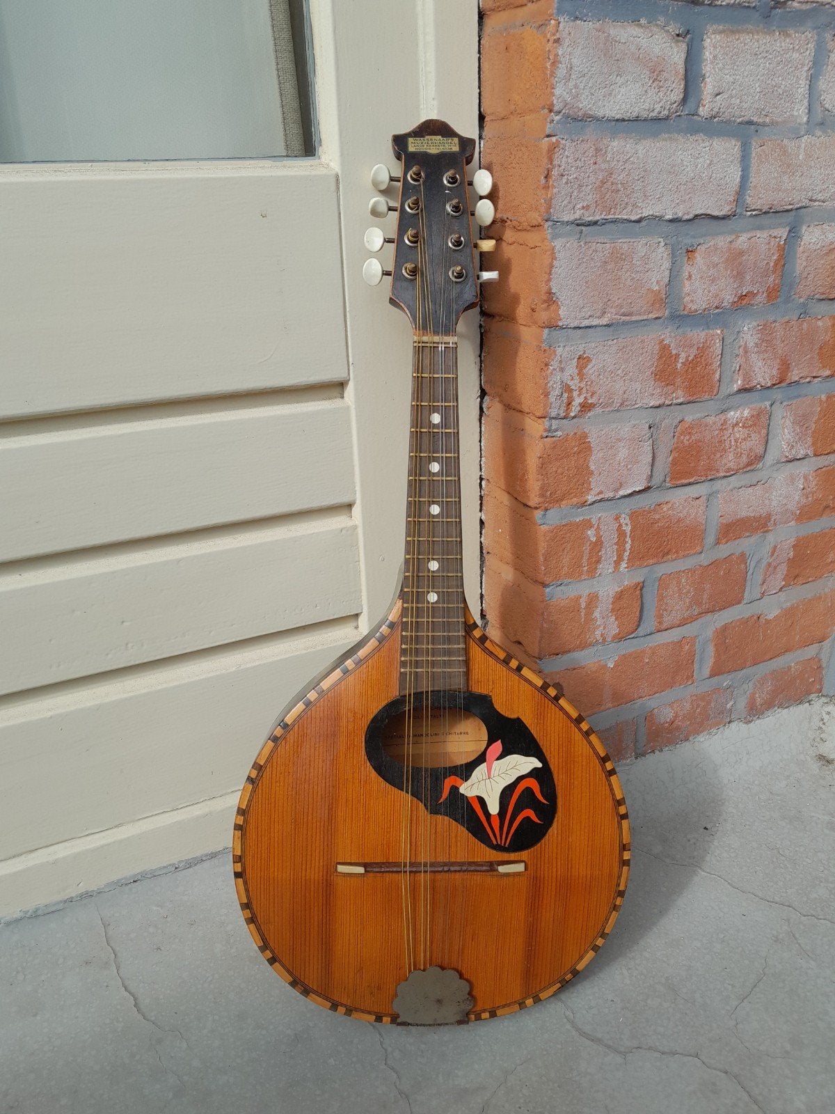 Vintage Siciliaanse mandoline "Canto d' Amore", Muziek en Instrumenten, Snaarinstrumenten | Overige, Ophalen, Gebruikt, Overige typen