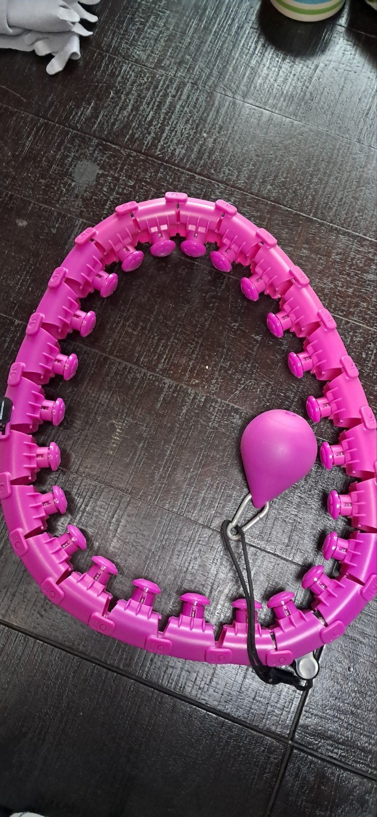 Slimme Hoelahoep met Verzwaarde Bal - Roze, Ophalen